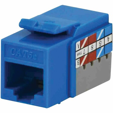 DATACOMM ELECTRONICS CAT-5E Jacks, 10 Pack (Blue) 20-3425-BL-10